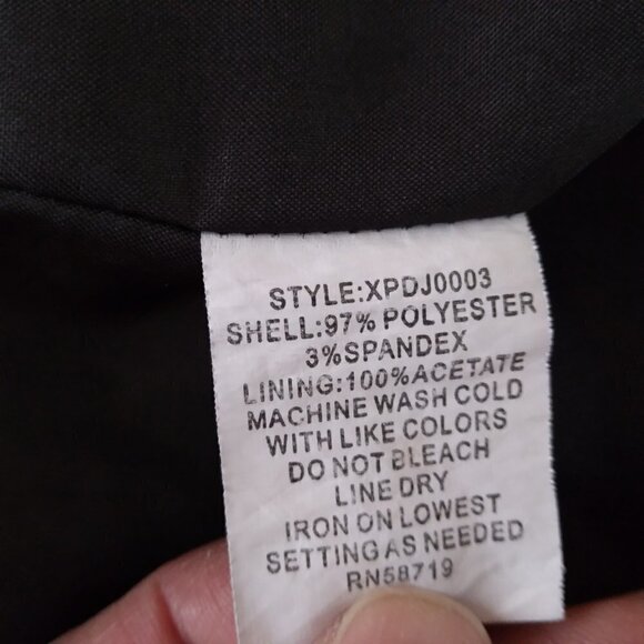 NY Collection | Snake Reptile Print Moto Jacket Black | Size M - Picture 10 of 11